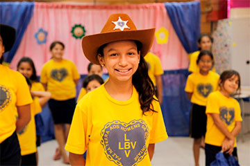 Alunos da associação LBV Alunos lbv